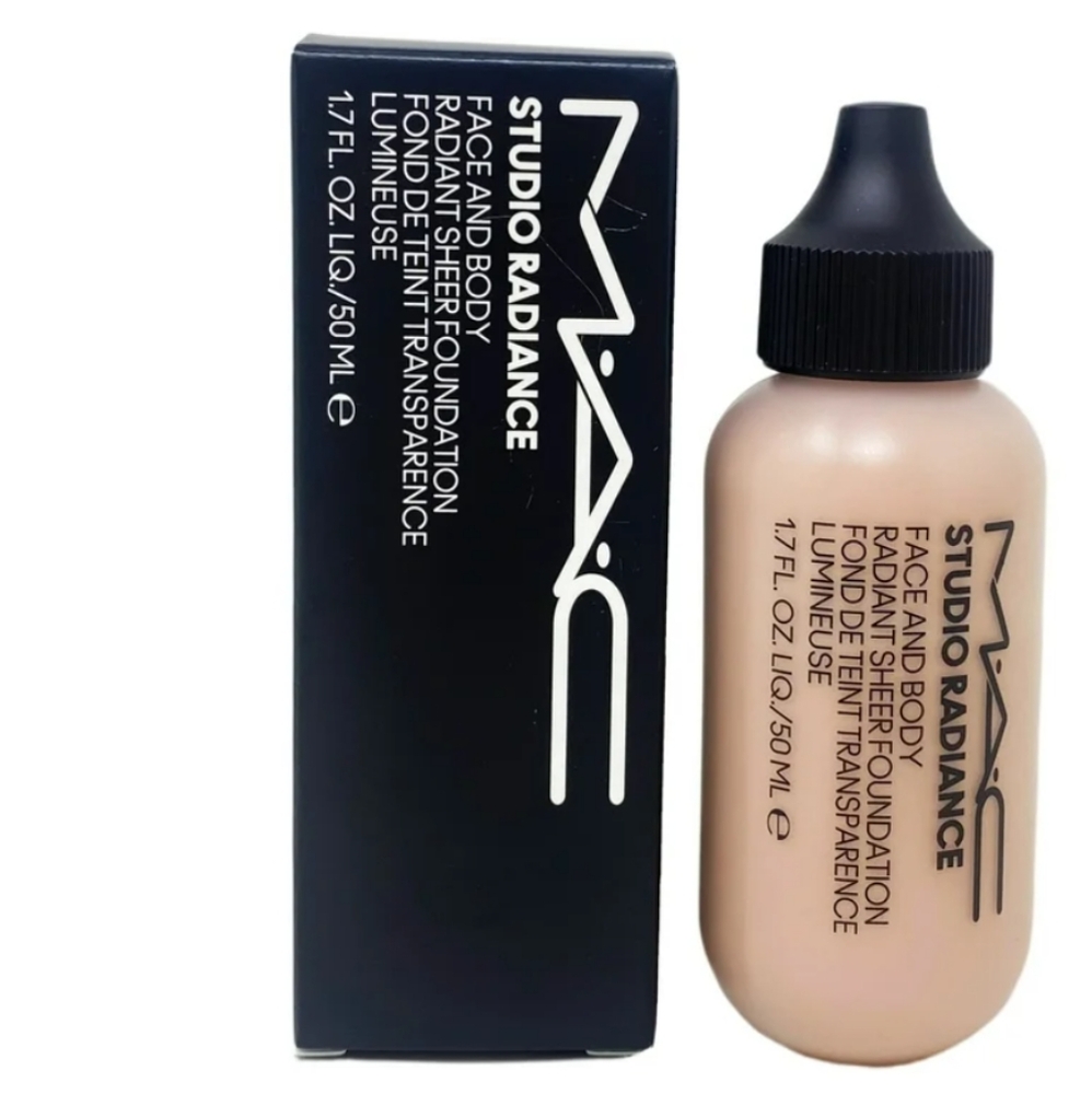 MAC Studio Radiance Face And Body Radiant Sheer Foundation Shade W2 1.7oz/50ml